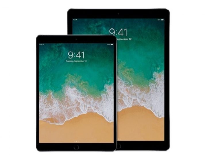 Two versions of the iPad Pro, the smaller and bigger version