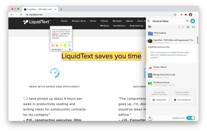 How to highlight & Annotate websites with Weava