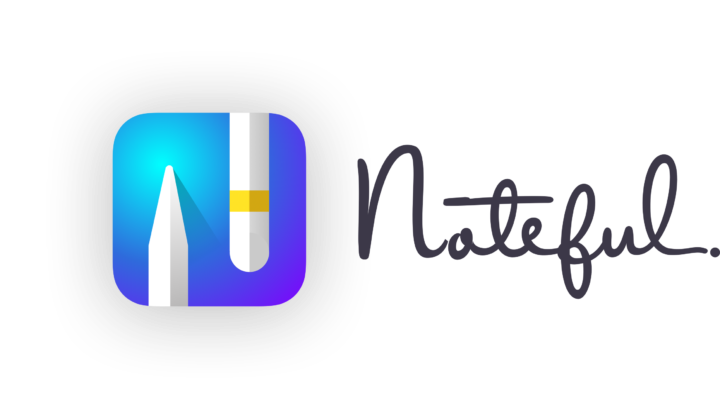 The logo of Noteful, a handwriting note-taking app for the iPad.