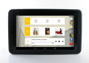 Tolino Tab - Der Homescreen
