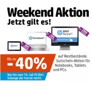 Bis zu 40% Rabatt auf HP Notebooks, Tablets und mehr