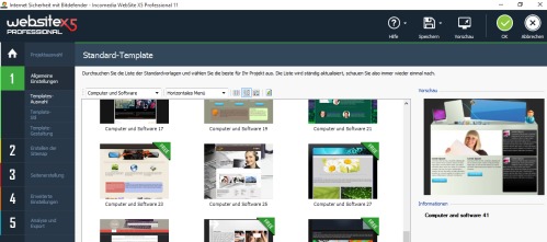 WebSite X5 - Templates