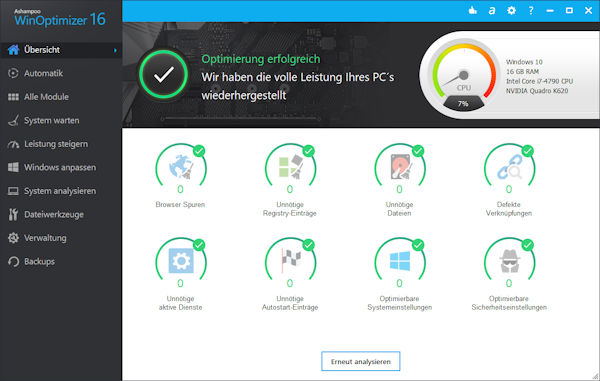 ashampoo winoptimizer version 16