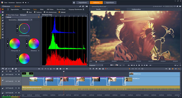 Corel Pinnacle Studio: Color Grading