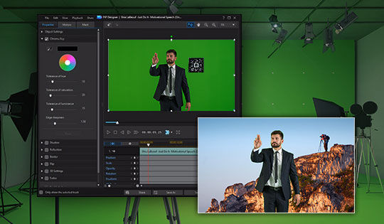 PowerDirector 17 Chroma key Editing