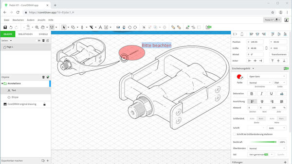CorelDRAW Technical Suite 2019 Webanwendung