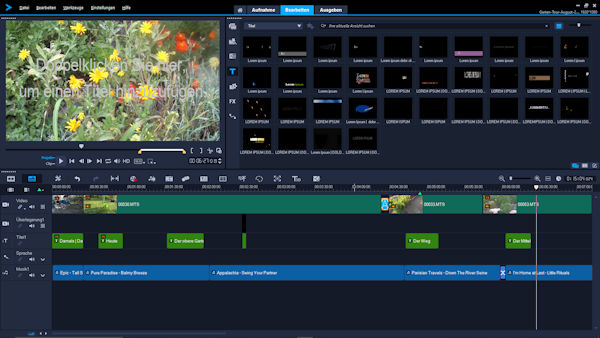 Garten Tour Video mit Corel Video Studio Ultimate 2019