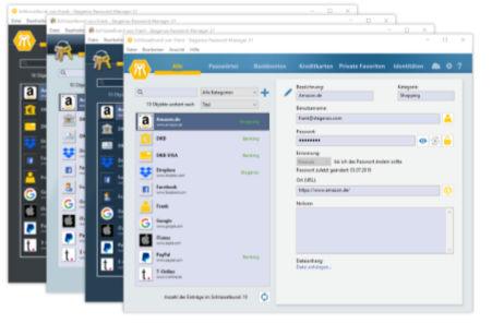 Steganos Password Manager 21 sicheres Geräte-übergreifendes Passwort-Management