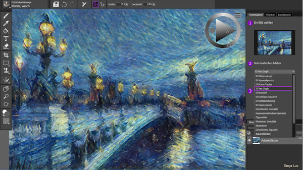 Corel Painter Essentials 7 - mit KI Fotos in faszinierende Gemälde verwandeln