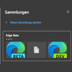 Sammlungen in Edge - organisiere deine Webrecherche