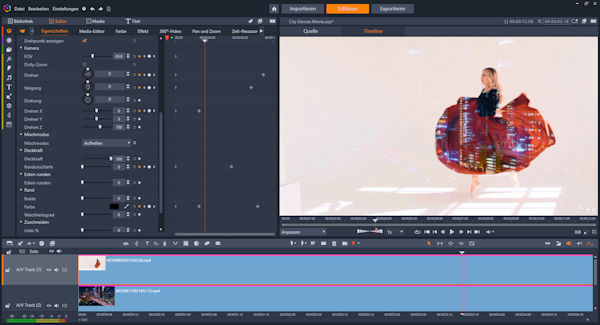Pinnacle Studio 25 Ultimate Überblendmodi
